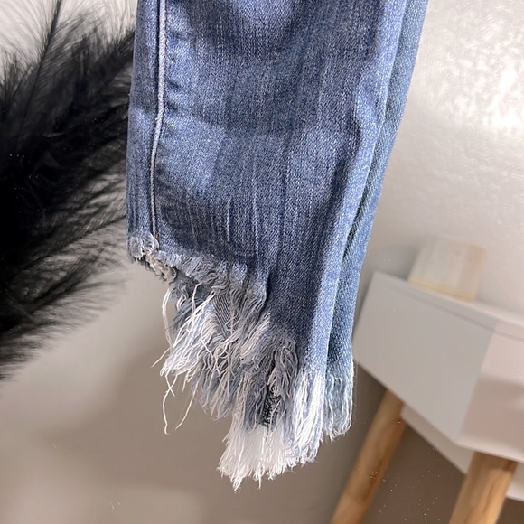 Cello Mid Rise Distressed Skinny Jeans - Picture 2 of 6